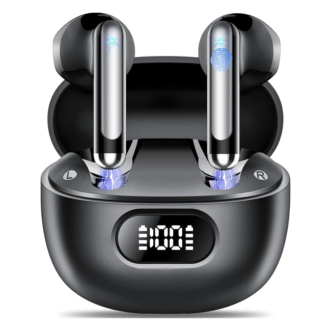 Ecouteurs Bluetooth Mini Tukio 53 Sport Hifi Stéréo Basses 40h IP7 Noir