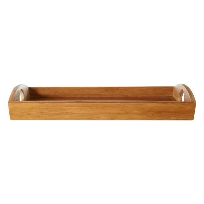 Plateau Rectangulaire Bambou Naturel Premier Housewares - Robuste & Facile à Nettoyer