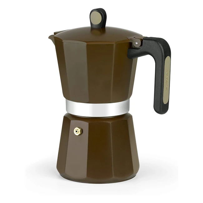 Cafetière Monix New Cream 12 tasses Aluminium Induction #Cafetière #Monix #Aluminium #Induction
