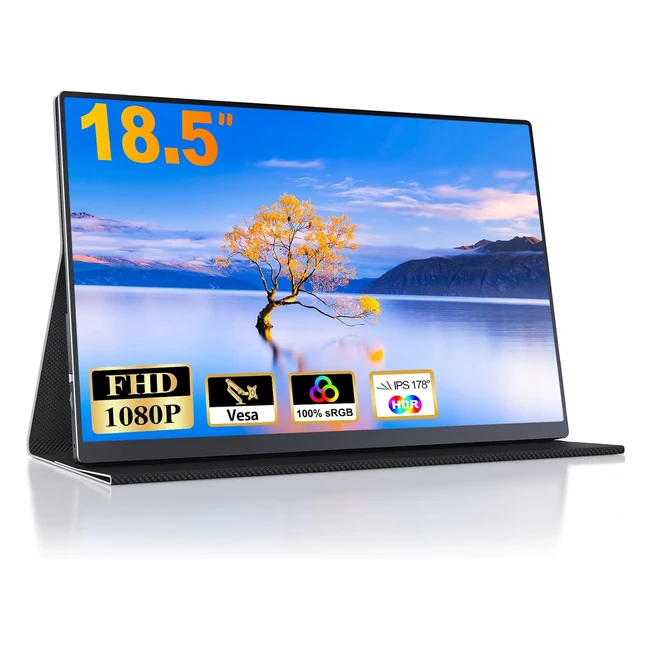 Monitor Portátil 18.5" IPS Full HD HDR 1080p USB-C HDMI PS4 Xbox Smartphone