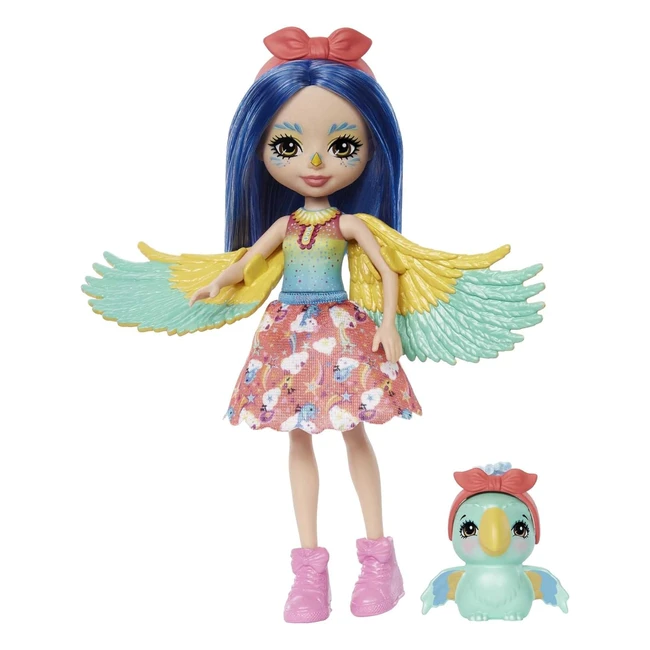 Enchantimals Prita y Flutter - Muñeca con Mascota Loro - Mattel HHB89 - 4 Años