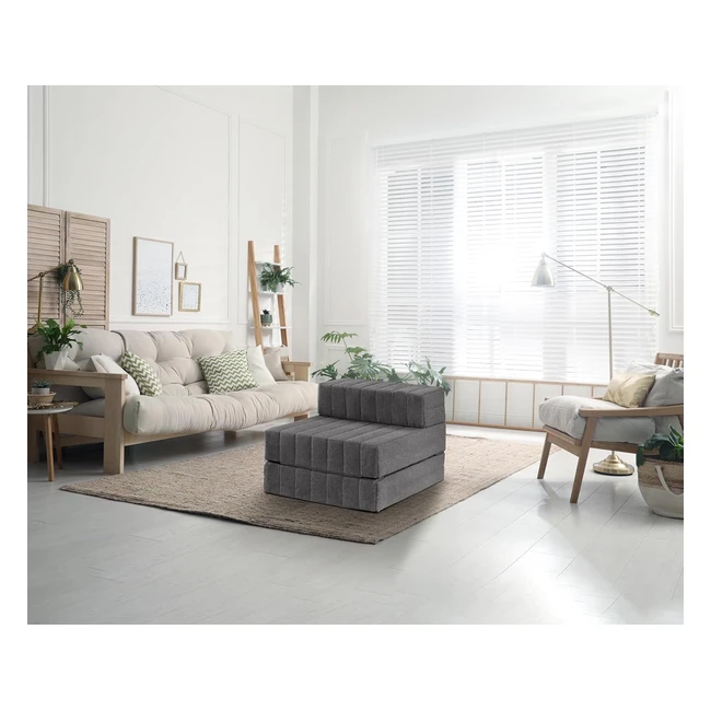 Traumnacht Sesselgästematratze 70x200 grau - Hochwertiger Bezug - Deutscher Qualitätsstandard