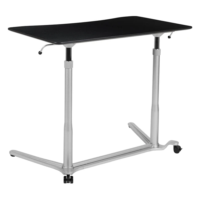 Scrivania Ergonomica Flash Furniture Sitdown Nero 37375 - Regolabile e Salutare