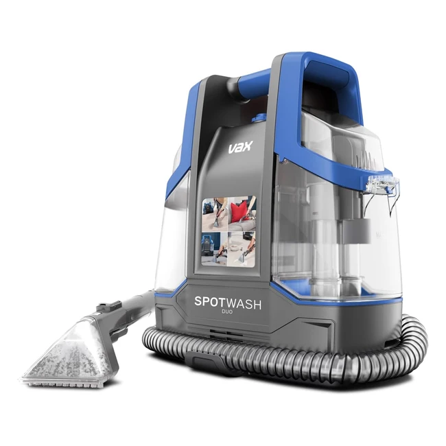 Vax Spotwash Duo Spot Cleaner - Lifts Spills & Stains - CDCWCSXA 1L Grey/Blue 440W
