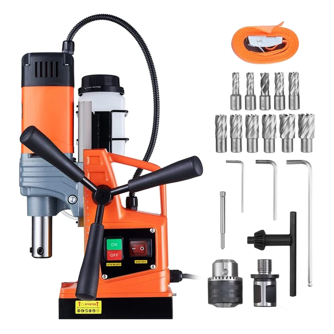 Taladro Magnético Profesional VEVOR 1300W 810rpm - Perforación 40mm - Profundidad 50mm