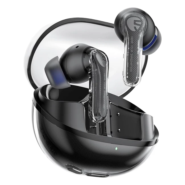 SoundPEATS Clear Cuffie Bluetooth Wireless In-Ear 12mm Bassi Potenti 40 Ore Riproduzione