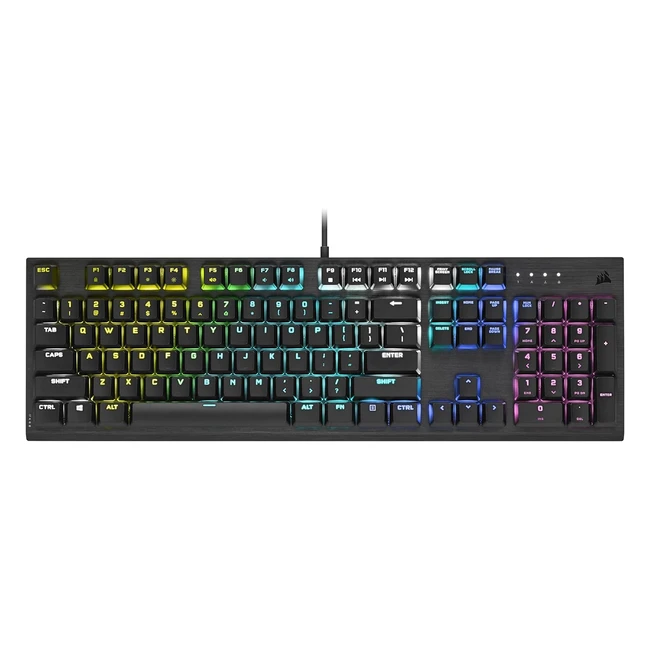 Corsair K60 Pro Teclado Mecánico con Cable Cherry MX Low Profile Speed - Negro