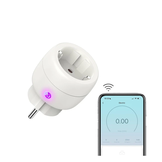 Enchufe Inteligente Ucomen Type F 16A 3680W Control Remoto y Voz - Funciona con Alexa y Google Home