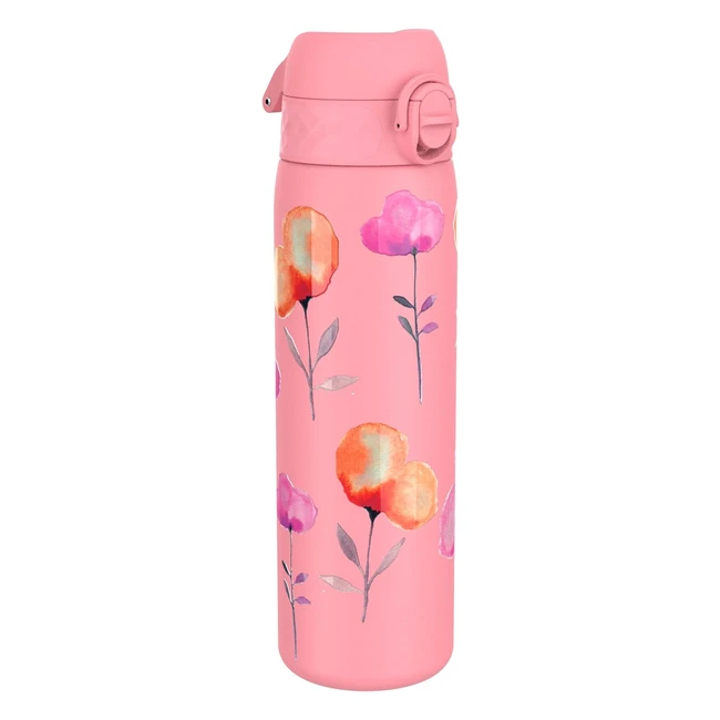 Borraccia Ion8 Acciaio Inox 600ml Fiori Antiperdite Lavabile Lavastoviglie