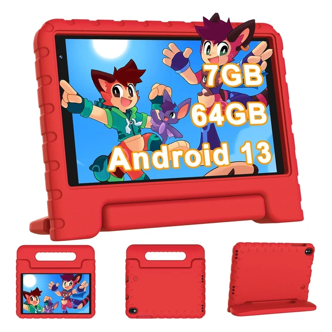 Tablet para niños Yestel X9 8 pulgadas 7GB RAM 64GB ROM 1TB TF GPS 1280x800 HD BT5.0 Control Parental