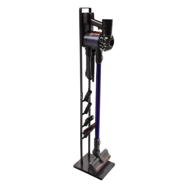 Support design mtallique pour Dyson V11 - Paxanpax PFC764Q et accessoires sol - Pas de perage du mur - Gris fonc