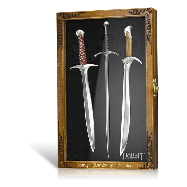 Set 3 Tagliacarte Il Signore degli Anelli NN1210 - Spade Mini Bilbo Gandalf Thorin 20cm