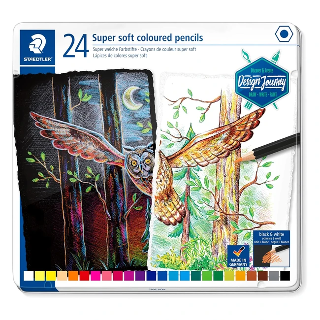 Staedtler St Matite Colorate Soft 24 Colori Vivaci