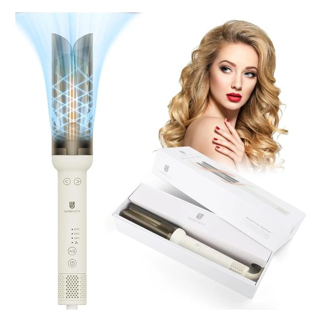 Boucleur Automatique WeBeauty avec Air Système Innovant - Fer à Boucler Automatique Céramique Ion Négatif 180-230°C - Réf. 100240V