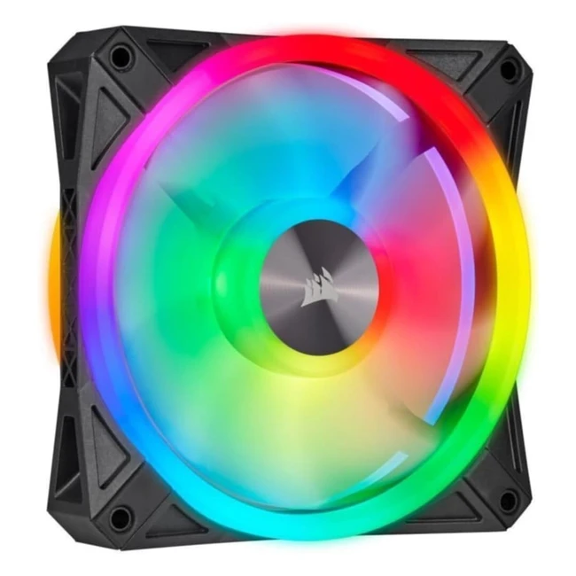 Corsair iCUE QL120 RGB 120mm Fan - 34 Individually Addressable LEDs - Up to 1500 RPM - Low-Noise - Single Pack