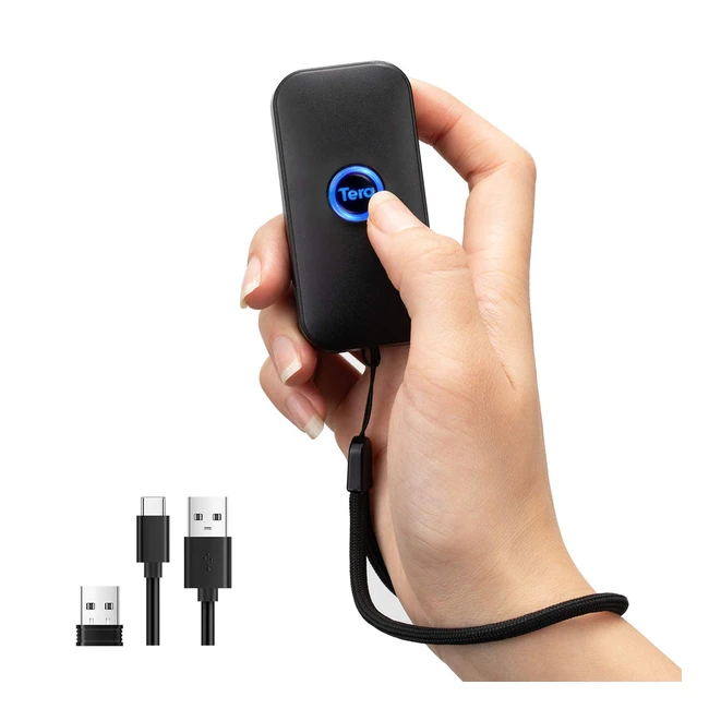 Mini Escáner de Código de Barras Portátil 3 en 1 Bluetooth y USB 24G - Tera 5200C