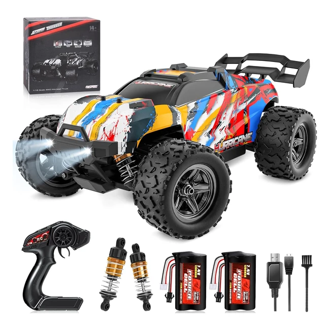 Coche teledirigido Fesexoul 40kmh 118 4WD Offroad RC Alta Velocidad