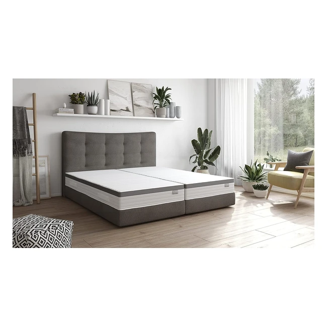 Traumnacht Comfort 7-Zonen Memory Foam Matratze mit Memory Foam Topper OEKO-TEX zertifiziert Härte 2 H2 120 x 200 cm