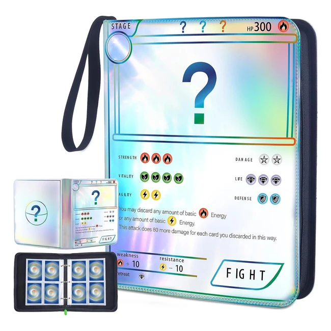 Lictin Álbum de Cartas Coleccionables 440 Bolsillos con 55 Páginas