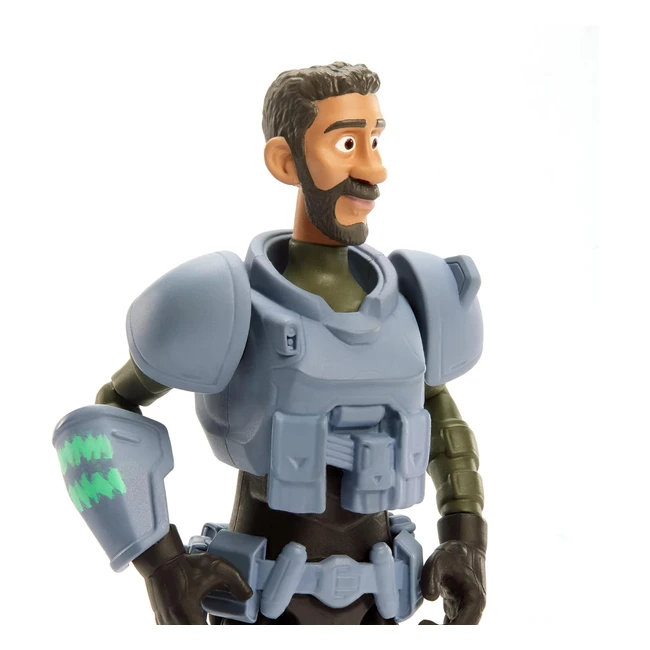 Figurine Disney Pixar Lightyear HHJ83 Multicolore - Mo Morrison avec Fusil à Harpon et Casque Amovible