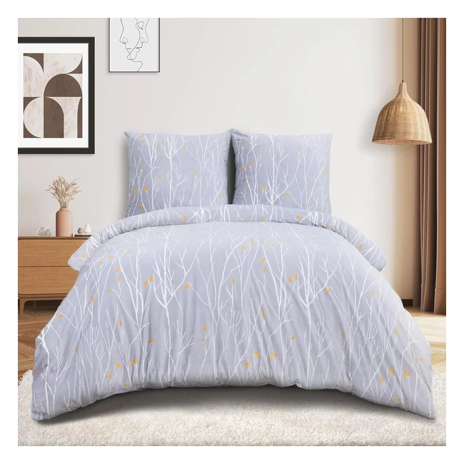 Set Copripiumino Matrimoniale Natalizio 200x220cm - Caldo e Accogliente - Pile di Cristallo - Federe Incluse