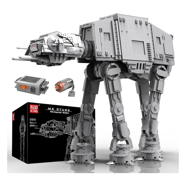 Mould King 21015 Star Plan Spielzeug MOC Film Spiel 6919 Stücke - Motorisiertes Imperial Walker UCS Allterrain Panzer Transportklemmbausteine Bausatz