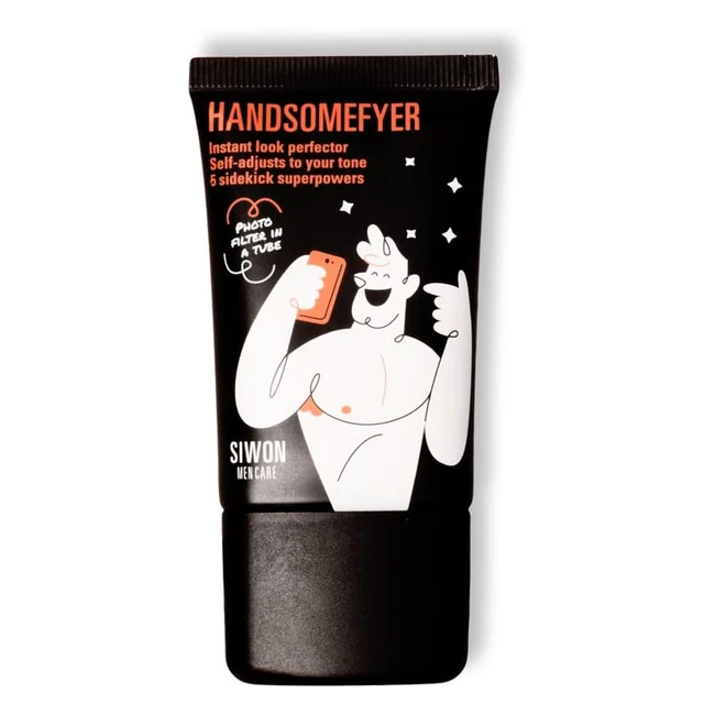 Crema Viso Uomo Siwon Handsomefyer 30ml - Effetto Viso Perfetto, Antilucido, Idratante