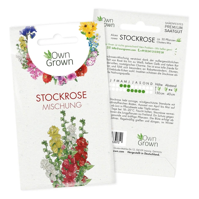 Bunte Alcea Rosea Blumensamen - Nostalgischer Charme für Ihren Garten