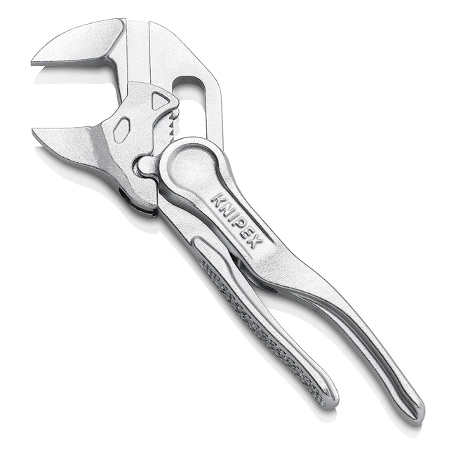 Knipex Tenaza Llave XS 86 04 100 Cromado 100 mm Superficie Rugosa y en Relieve