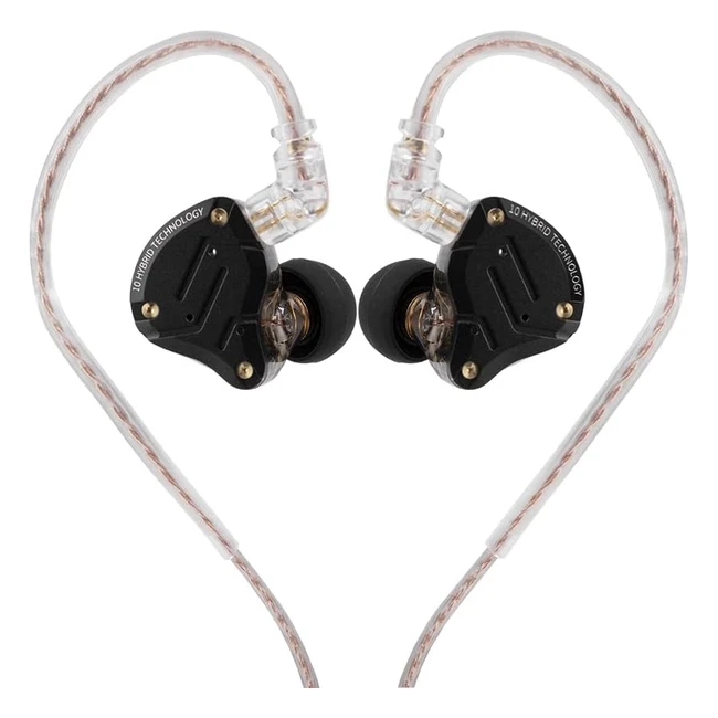 Linsoul KZ ZS10 Pro 4BA1DD 5 Driver In Ear Monitor Hifi Wired Earbuds Gaming Earbuds