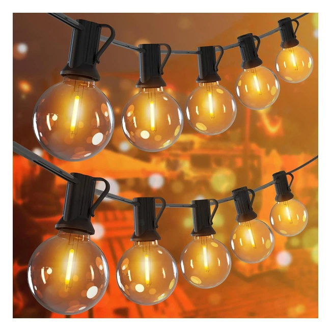Romwish Catene Luminose Esterno 45m LED 752 Lampadine IP44 Impermeabile
