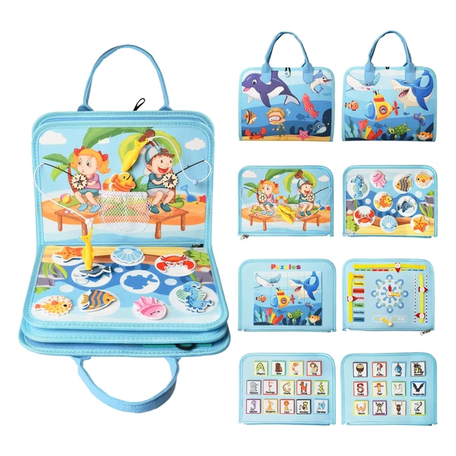 Achiyway Busy Board Montessori 14 Anni Giocattoli Educativi Sensoriali