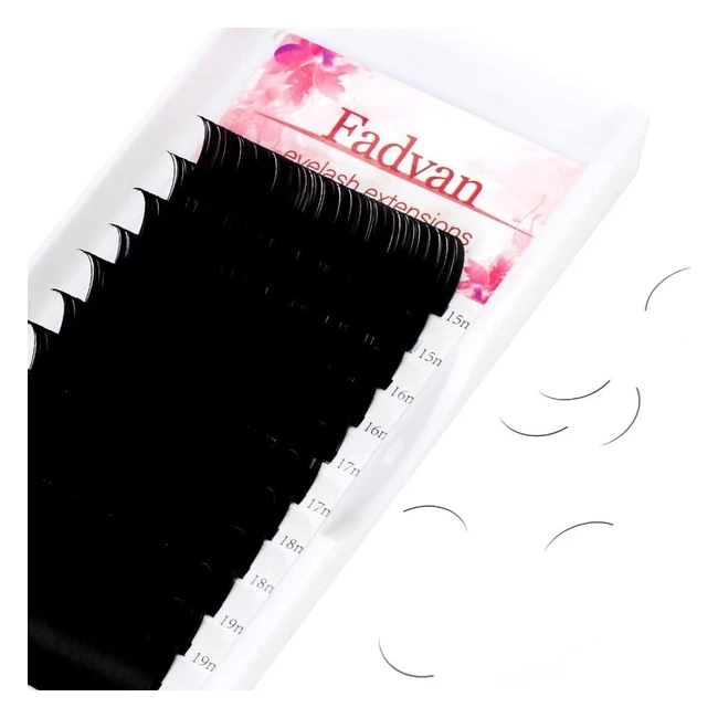 Extension ciglia professionale 015c curl 1520mm misto 11 one by one - Volume russo estensioni ciglia finte naturali