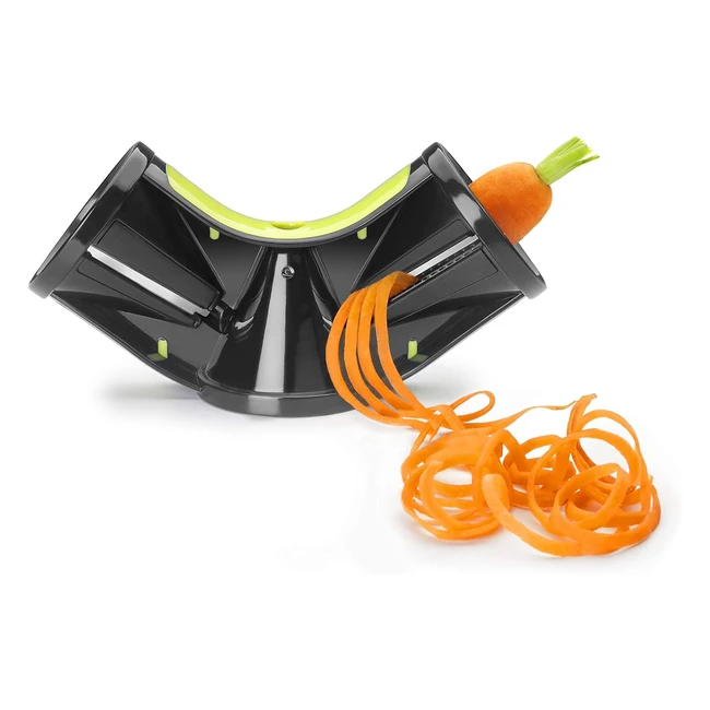 Ibili 745700 Taille Légumes Triple Inox Noir 20 x 10 x 7 cm - Pratique et Efficace