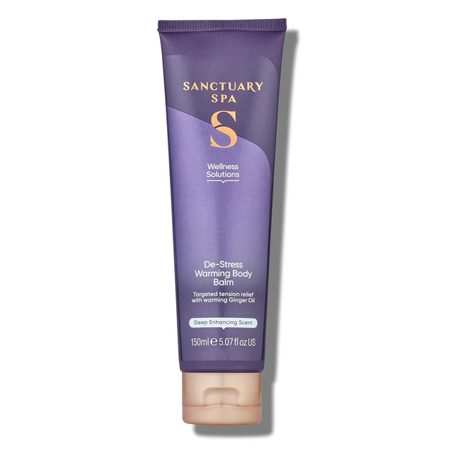Sanctuary Spa Destress Warming Body Balm | Vegan Muscle Rub 150ml | Relaxation Remedy