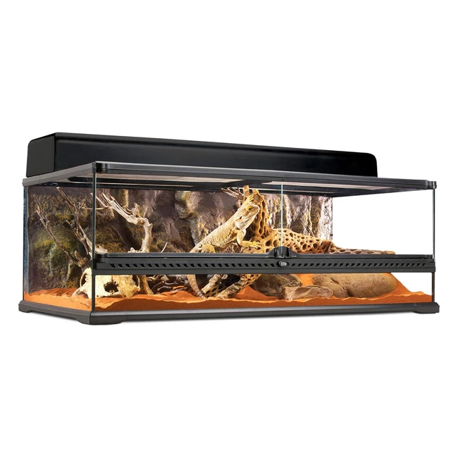 Terrario Exo Terra Grande Lowde 121L - Puertas Frontales - 90x45x30cm