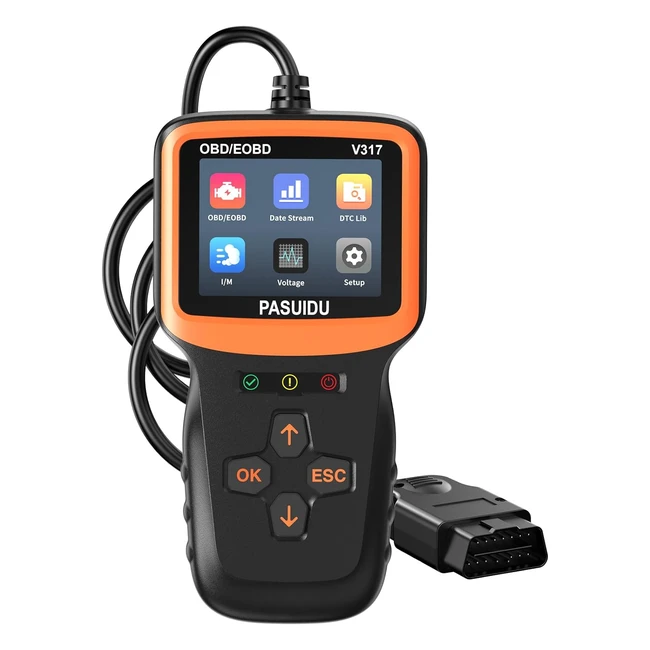 Valise Diagnostic Auto OBD2 - Lecteur de Véhicule - Toutes Fonctionnalités OBDII - Pasuidu