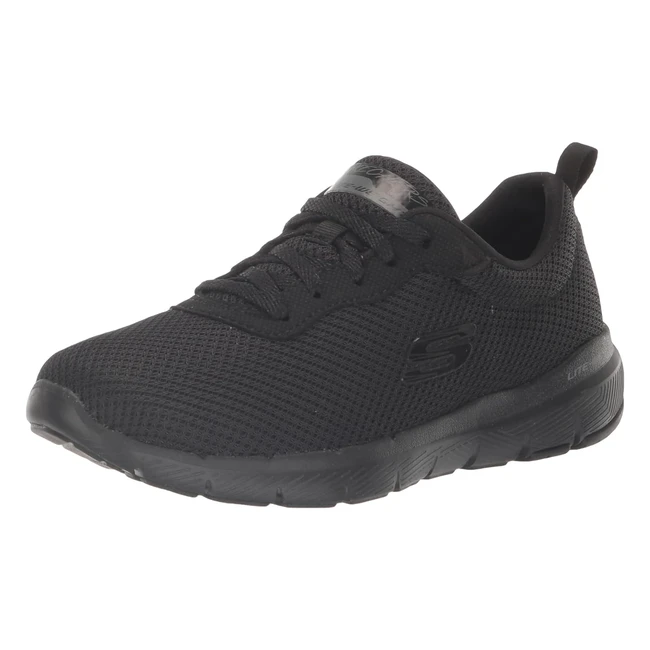 Skechers Femme Flex Appeal 40 Brilliant View Basket Noir 01 395 EU - Confort et Style Assurés!