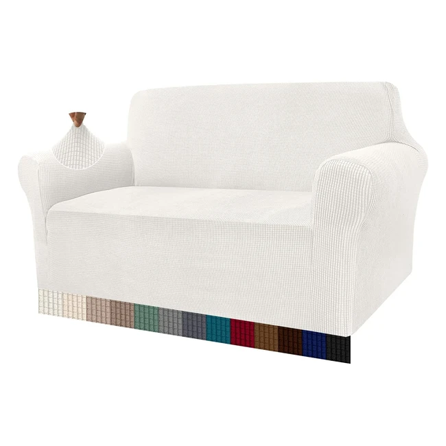 Granbest High Stretch Sofa Covers 2 Seater Super Soft Loveseat Cover #1234 Non Slip Furniture Protector
