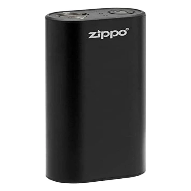 Zippo 2007398 Heat Bank Nero - Ricaricabile USB - 4400 mAh - Fino a 6 Ore di Autonomia