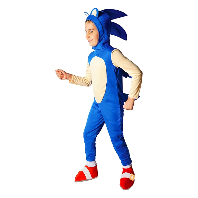 Travestimento Sonic The Hedgehog Bambino Sega Taglia 8-10 Anni