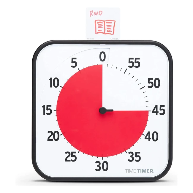 Temporizador visual Time Timer Original Grande 30x30cm - 60 minutos - Negro