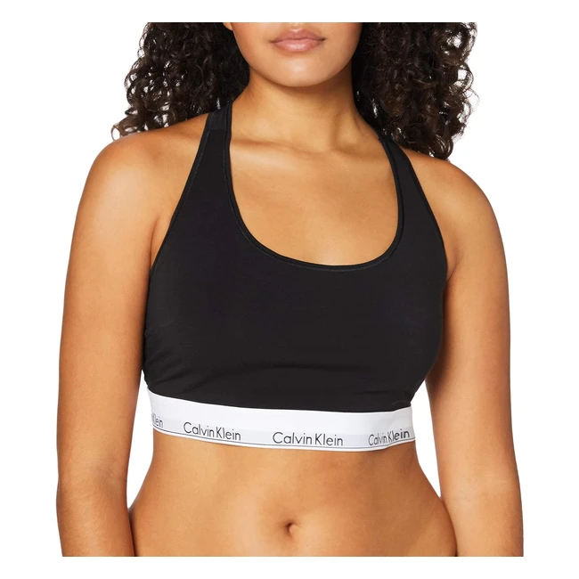Calvin Klein Reggiseno Bralette Donna Nero XL Elasticizzato