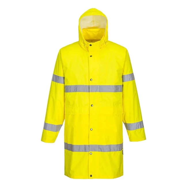 Cappotto Impermeabile Alta Visibilità Giallo 4XL - Portwest H442