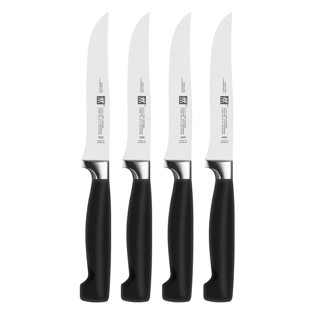 Set da bistecca Zwilling Vier Sterne in acciaio inossidabile nero 4 pezzi