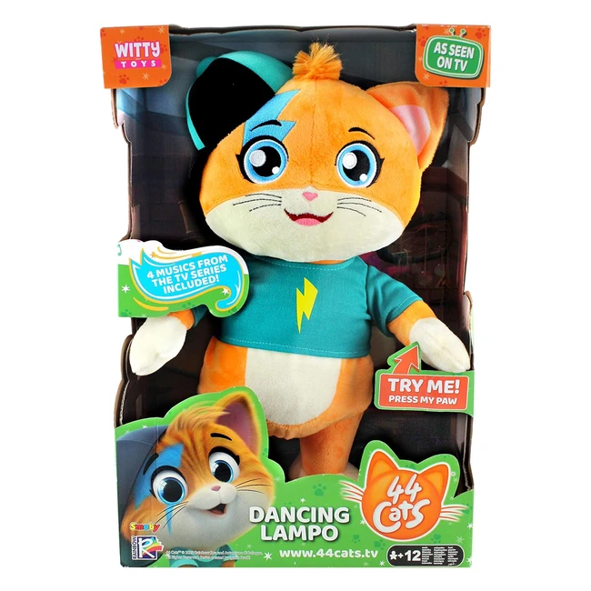 Lampo 44 Gatti Dancing - Luci e Canzoni TV - 30cm - 12 Mesi - Smoby 7600170215