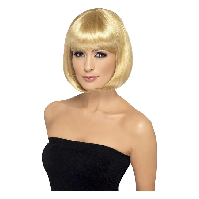 Peluca Partyrama 12 Pulgadas Rubia Oscura Bob con Flequillo - Ref. 123