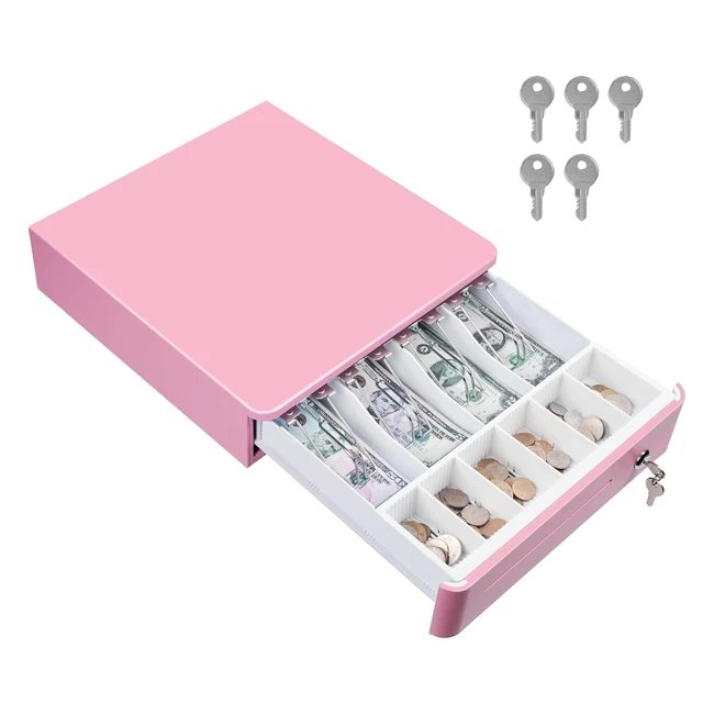 Tiroir caisse enregistreuse Tera 33x356cm 4 billets 8 pices RJ12 ouverture automatique pos restaurant supermarch 330rpk