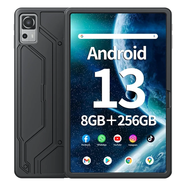 Tablet Touch 8GB RAM 256GB ROM Android 13 IPS FHD Videocamera 5MP 13MP