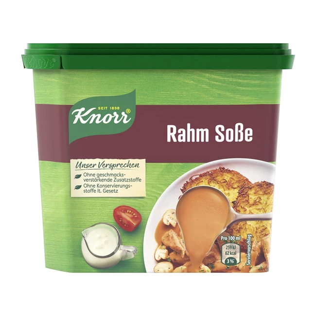 Knorr Cremesauce Leckere leichte braune Sauce ohne Geschmacksverstärker 238g